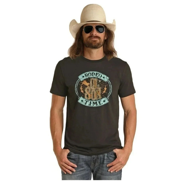 Rock & Roll Other - [M]P9-1525 Rock&Roll Denim Dale Brisby "Rodeo Time" Graphic  T-shirt